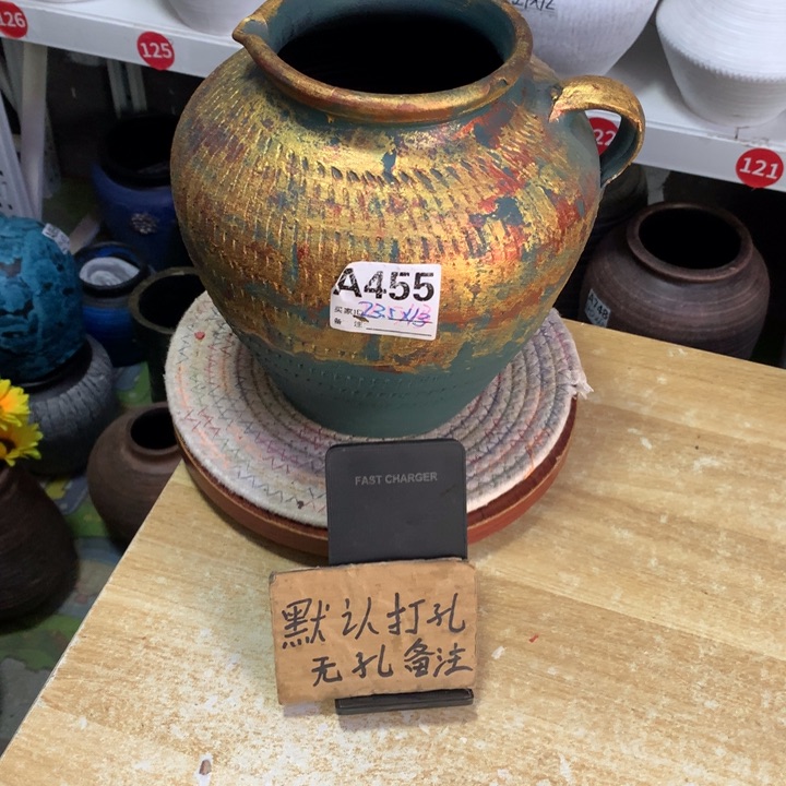 【闪购商品】粗糙盆默认打孔高23口13