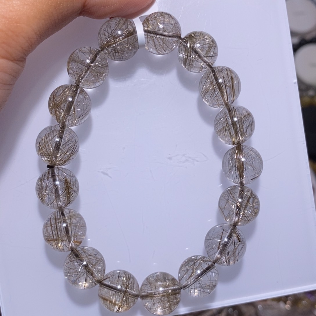 【闪购商品】水晶手链未镶嵌丽*姐维纳斯银发晶12.4mm补差价