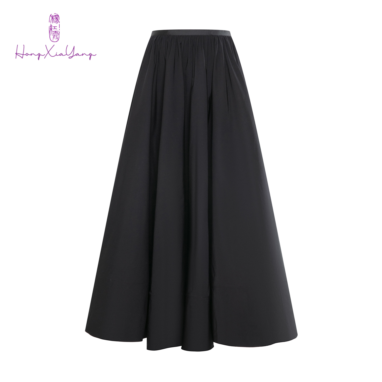 EDFNOT/杨红霞汝意FS赫本风黑色大摆裙/FS-F23063