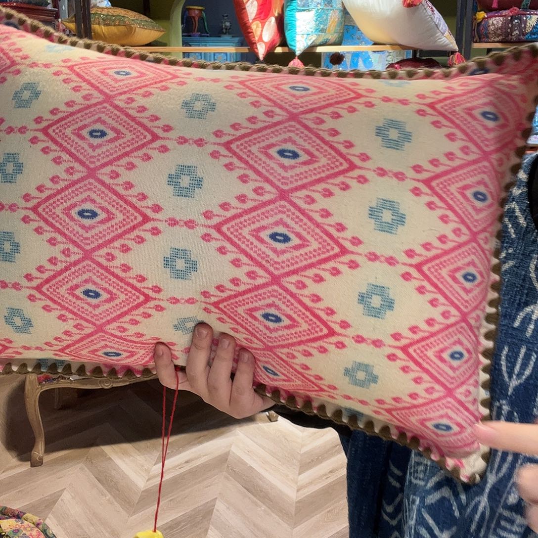 毛绒四16:00印度全棉长枕带芯