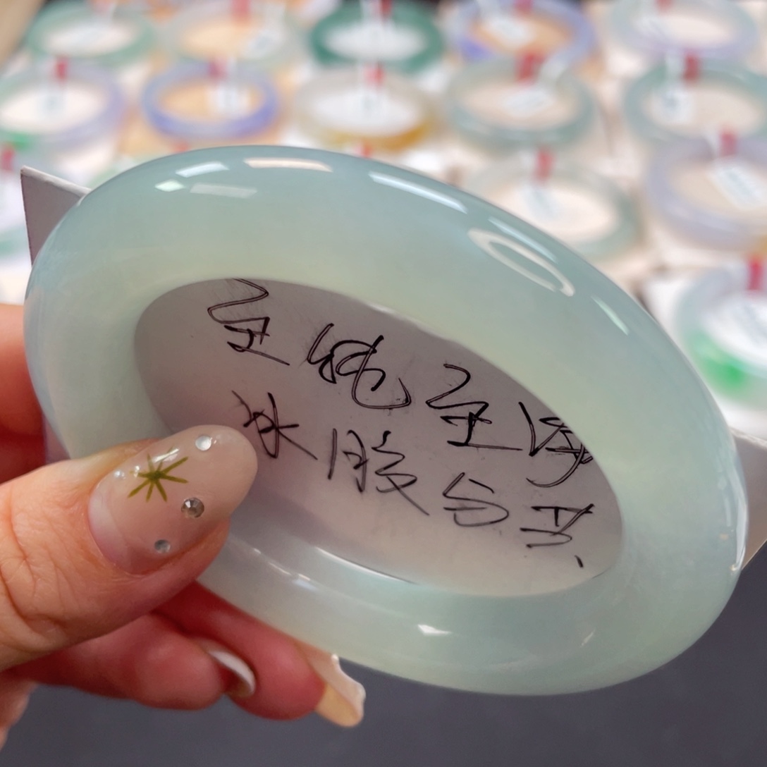 未镶嵌手镯翡翠5号阳光玫瑰胖圆条