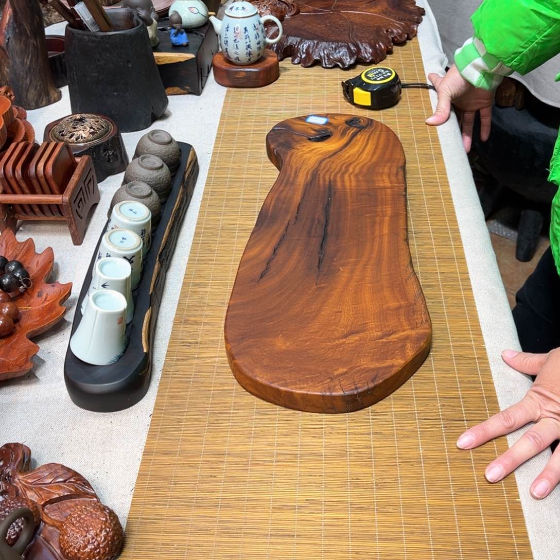 老挝花梨干泡茶盘