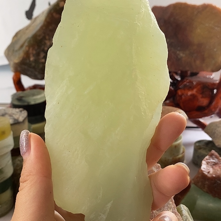 蛇纹石玉合金天然岫玉原石直选