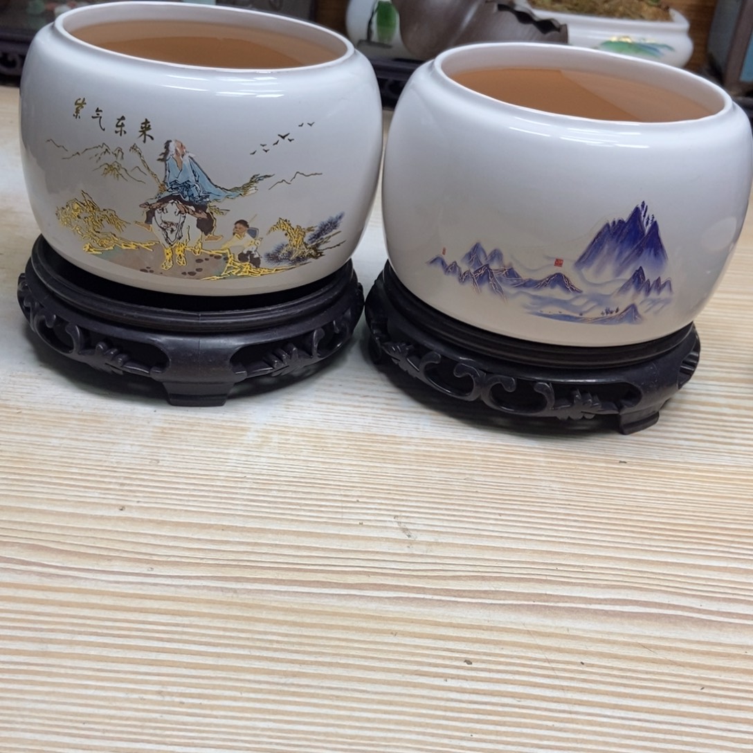 瓷片陶瓷花盆陶瓷艺术