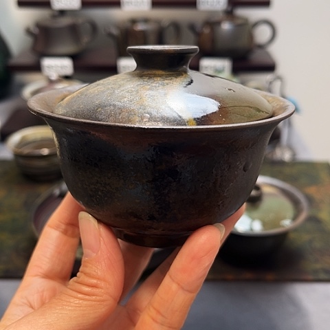 古***步茶盏景德柴烧茶具-纯手工茶具