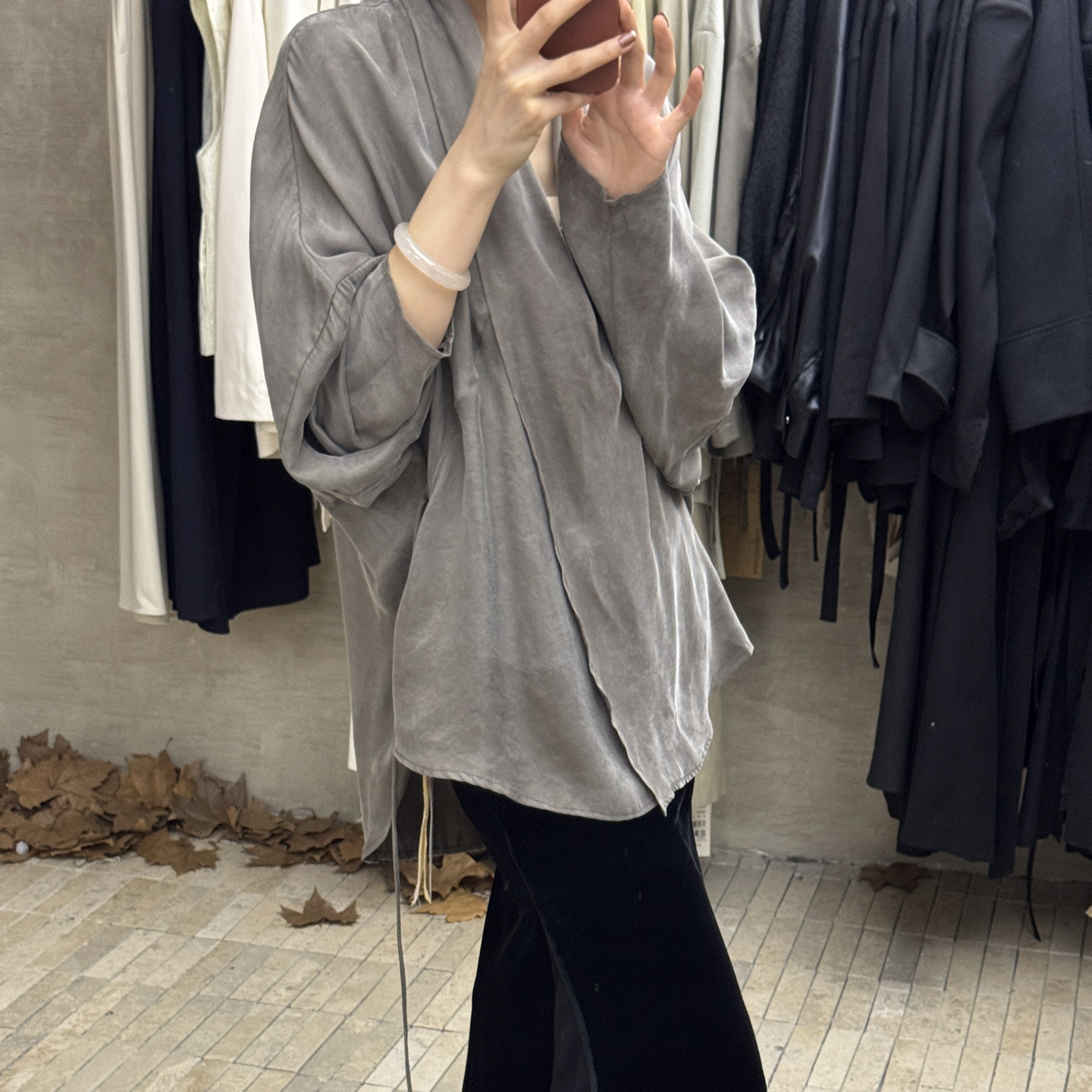 人丝 贵妇上衣 秋 