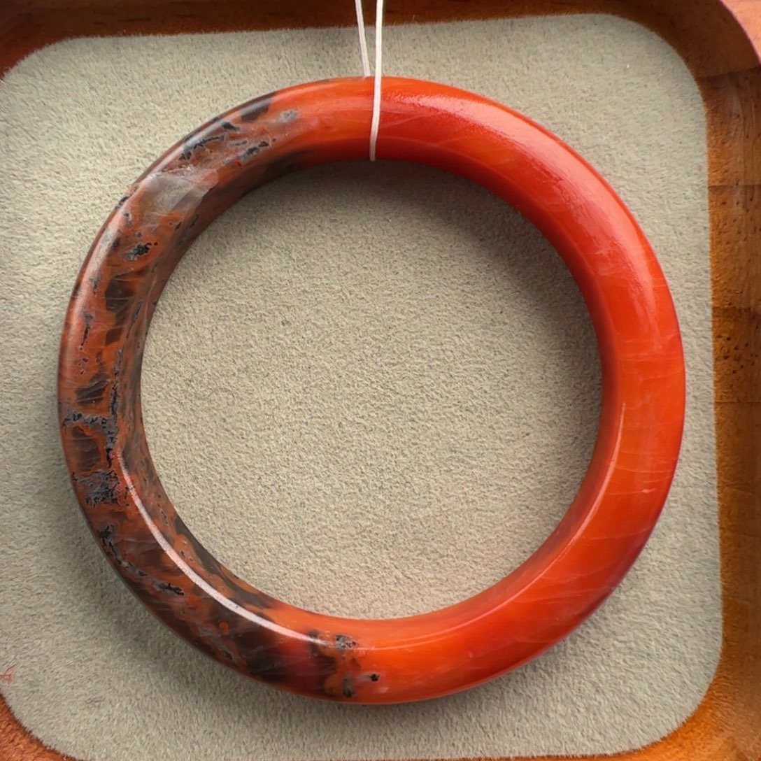 南红玛瑙未镶嵌（保山满肉手镯58+圈口）