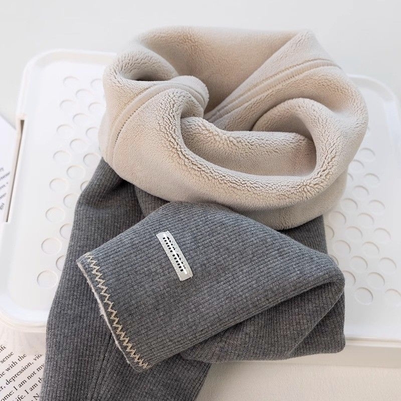 女童打底裤秋冬款加绒无骨保暖裤女宝宝洋气百搭儿童一体绒外穿裤