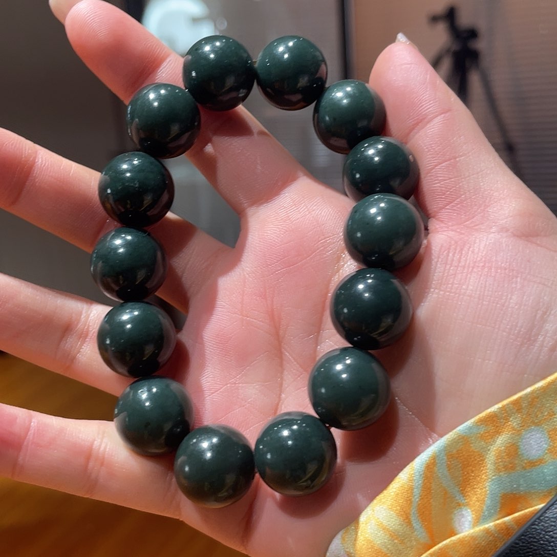 和田玉手串未镶嵌16