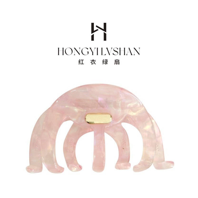 【章鱼抓加厚人鱼姬色】适合中大发量！复古醋酸板材发夹高级ZJA092