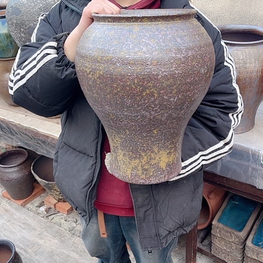 紫砂花盆高度37口径22