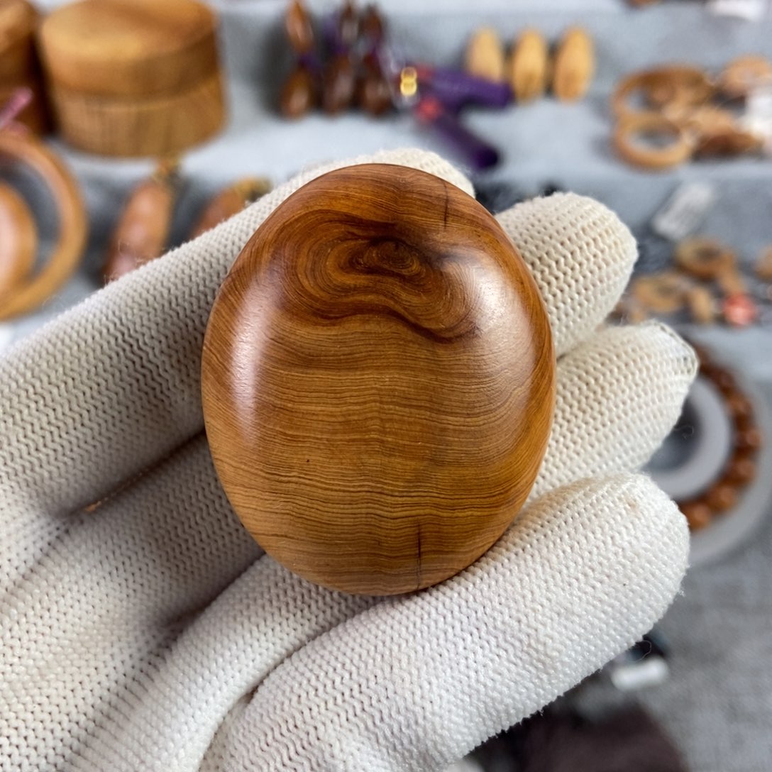 ****柏木（崖柏）手串/手链北太行高崖骨料天眼手把件