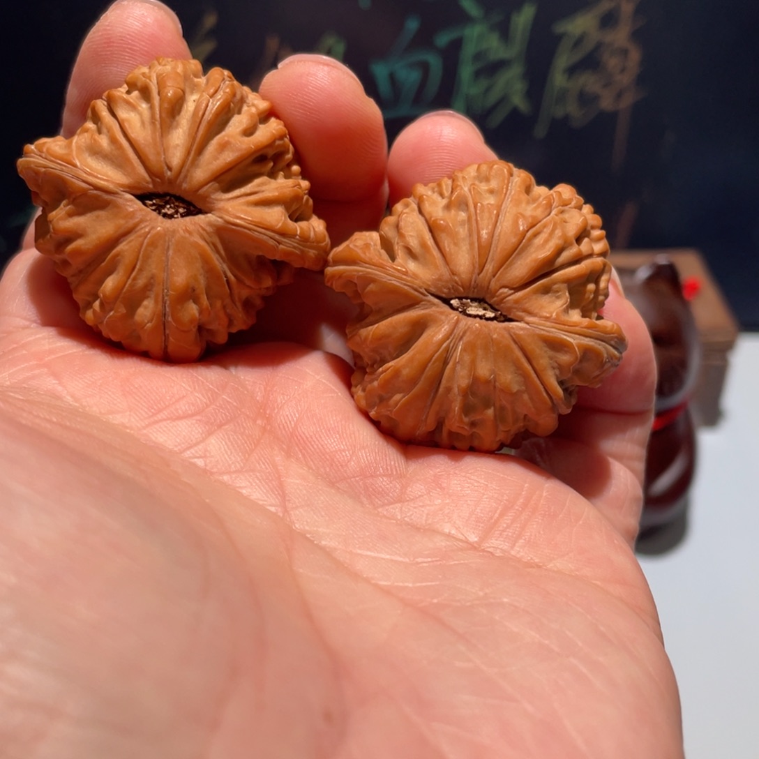 文玩核桃把件?****?磨盘40全品