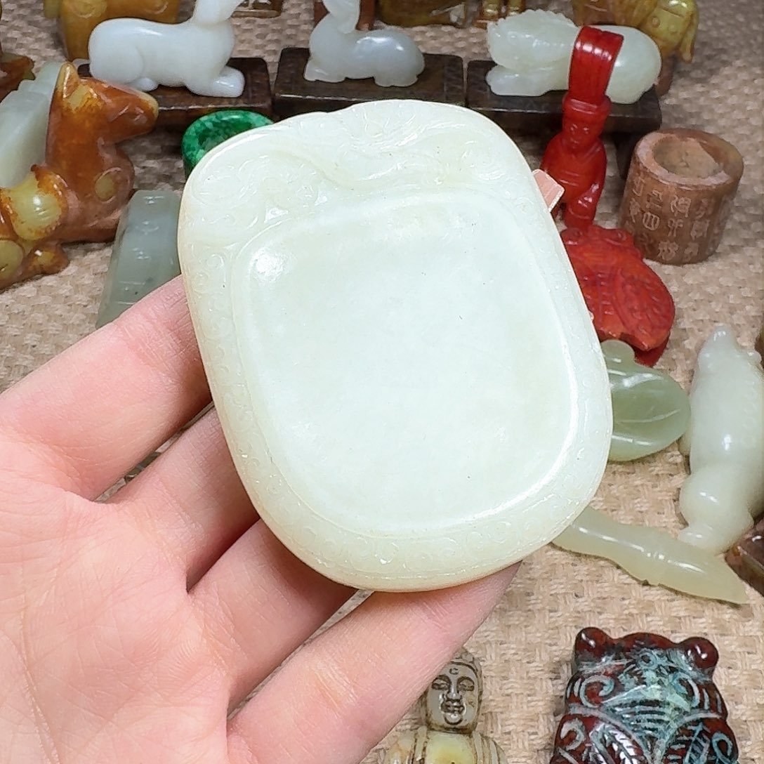 白玉菩提吊坠挂件