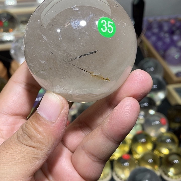 水晶珠宝半成品未镶嵌茶球