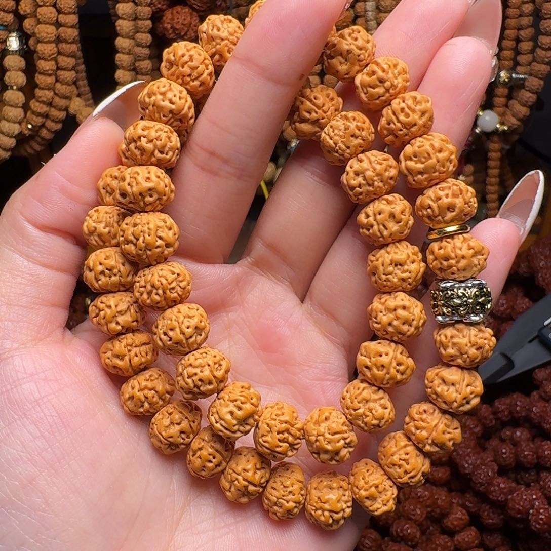 金刚菩提吊坠10mm双圈原皮