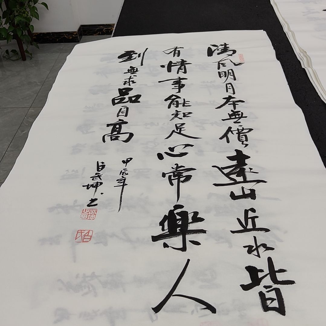 白武坤老师作品一副