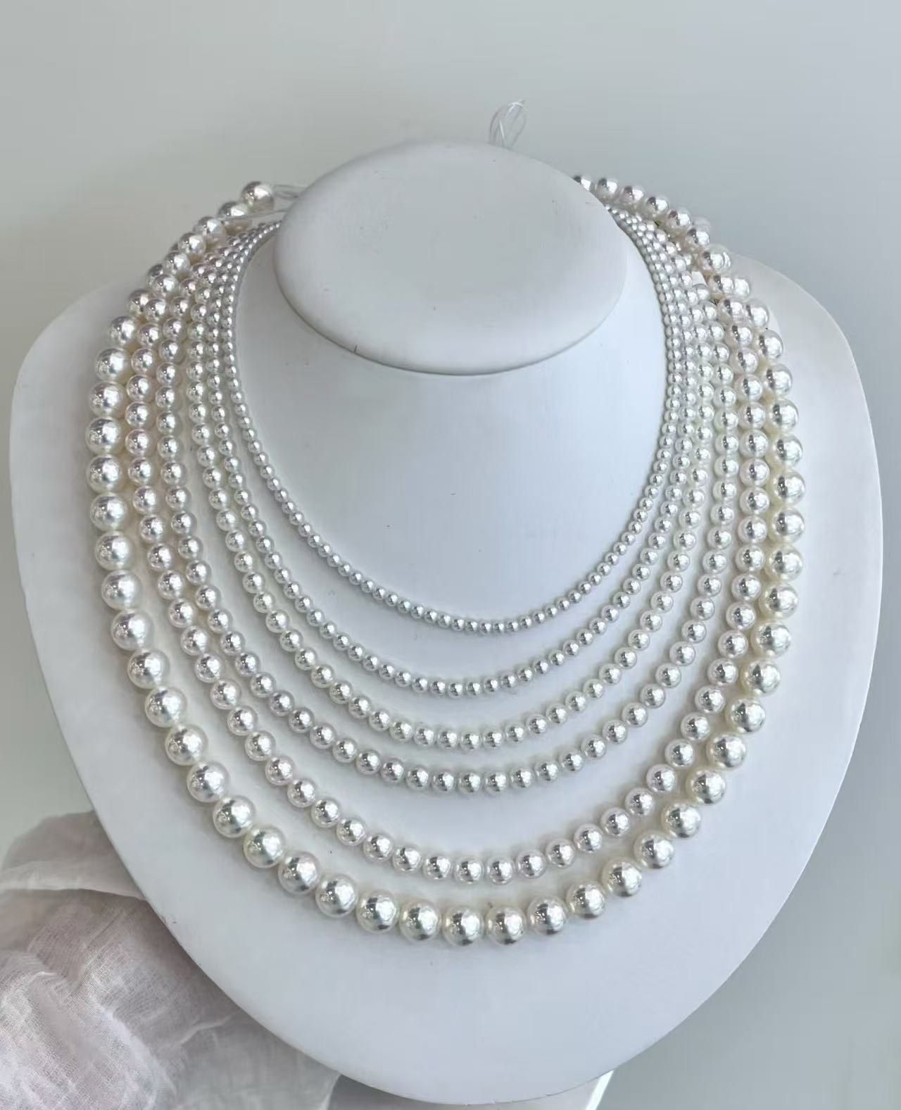 链子925银 珍珠项链8-9mm{按照品质上价格}直播间一物一拍