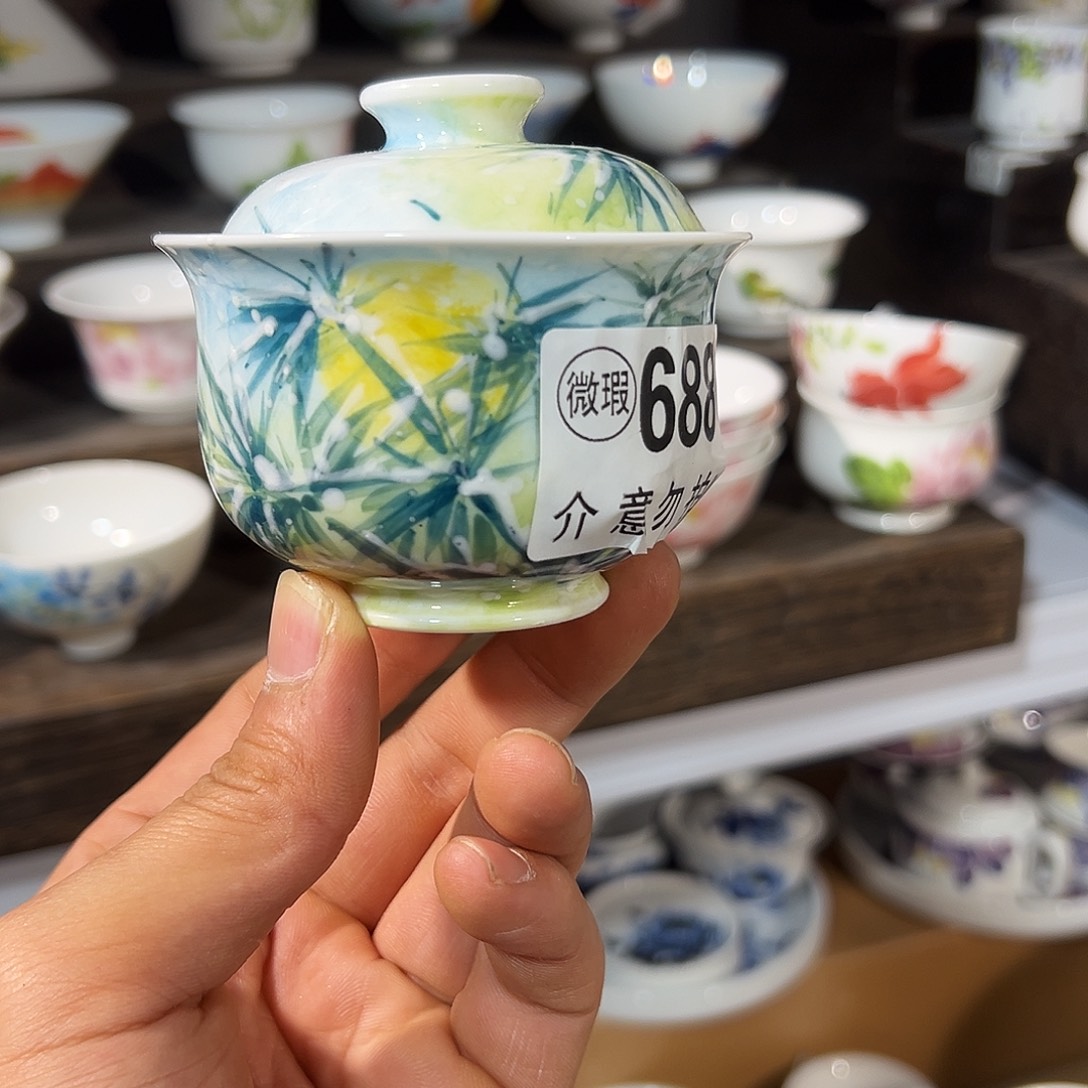 陶瓷景德镇手绘陶瓷茶杯