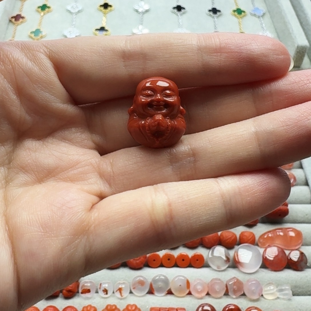 南红玛瑙未镶嵌配饰卡**特