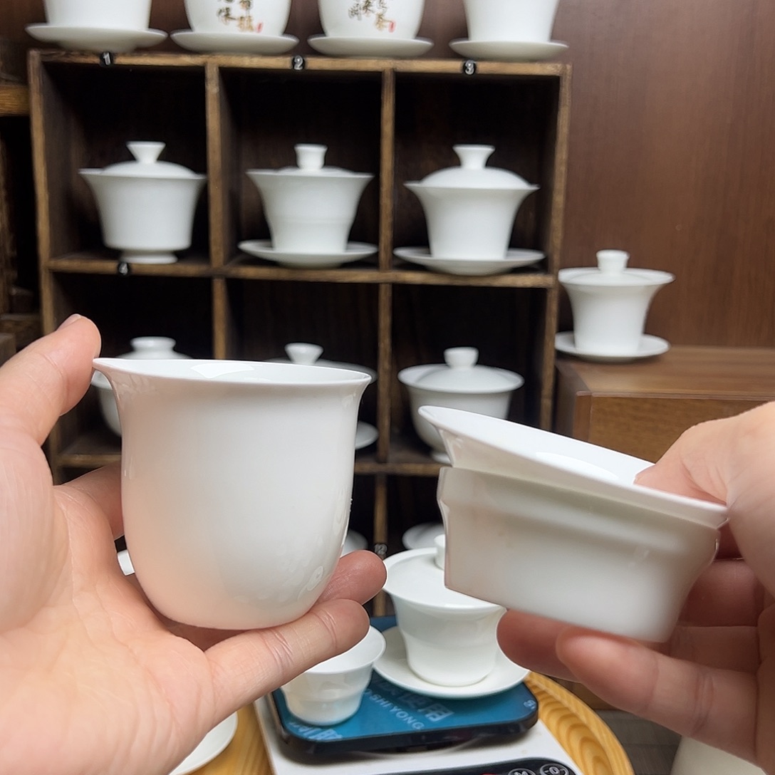 骨瓷公道杯，过滤