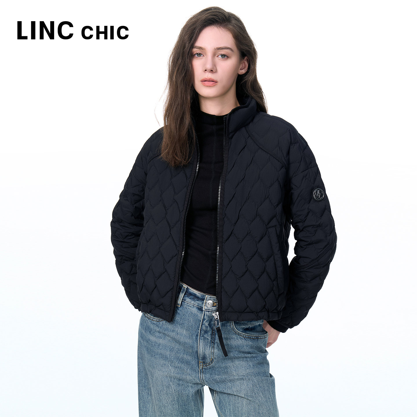 LINCCHIC/金羽杰机车短夹克轻羽Y25801092