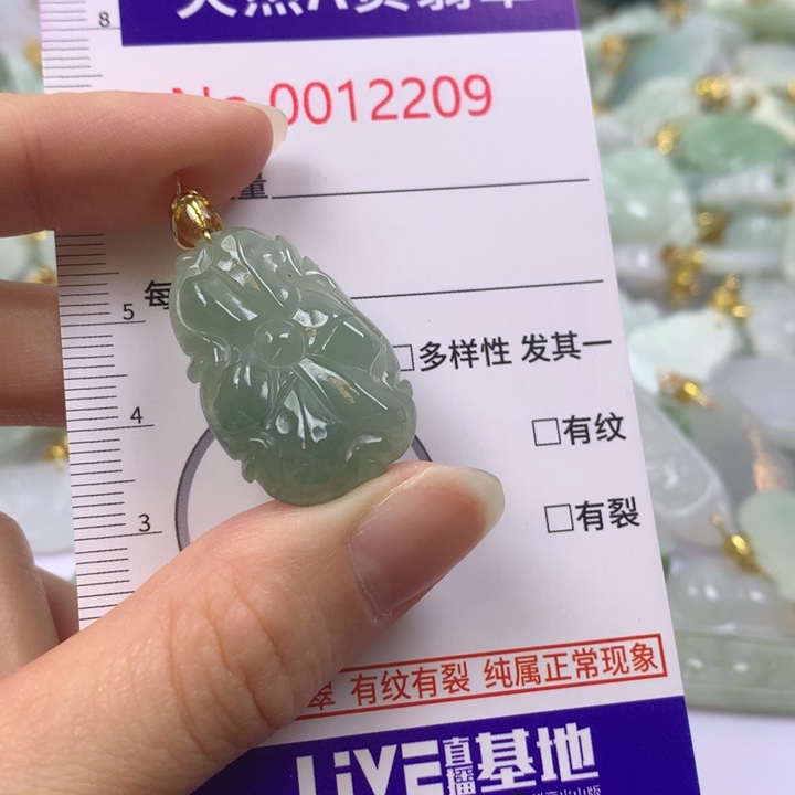 翡翠未镶嵌吊坠(不含链)