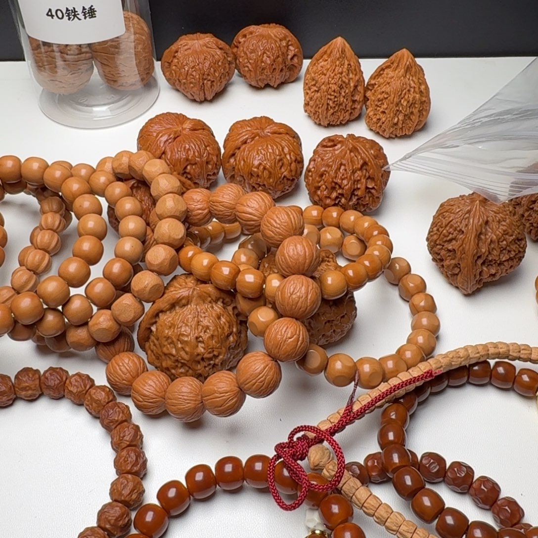 小***仔核桃把件 6+百香籽