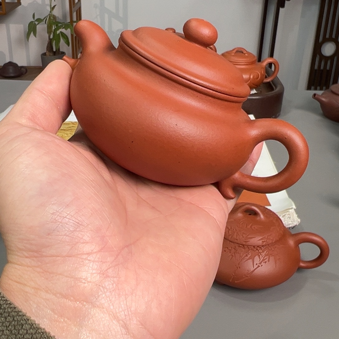 紫砂茶壶大红袍仿古