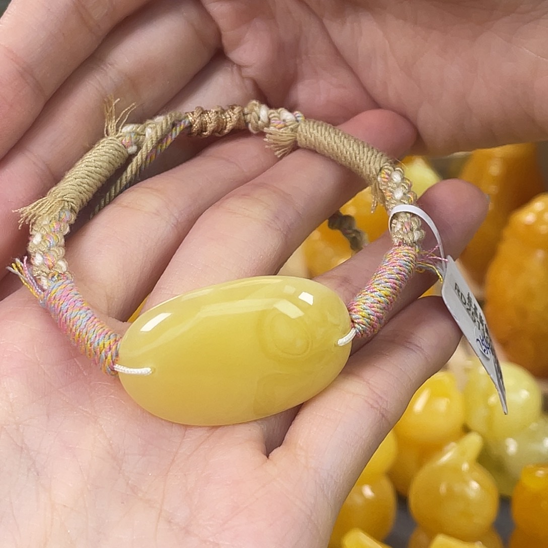 琥珀未镶嵌裸石琥珀蜜蜡J12