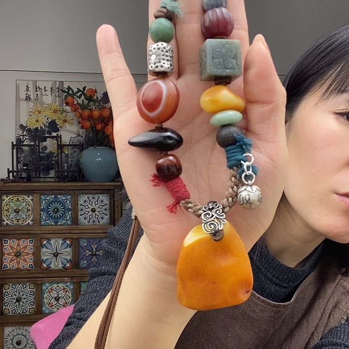 蜜蜡项链未镶嵌项链