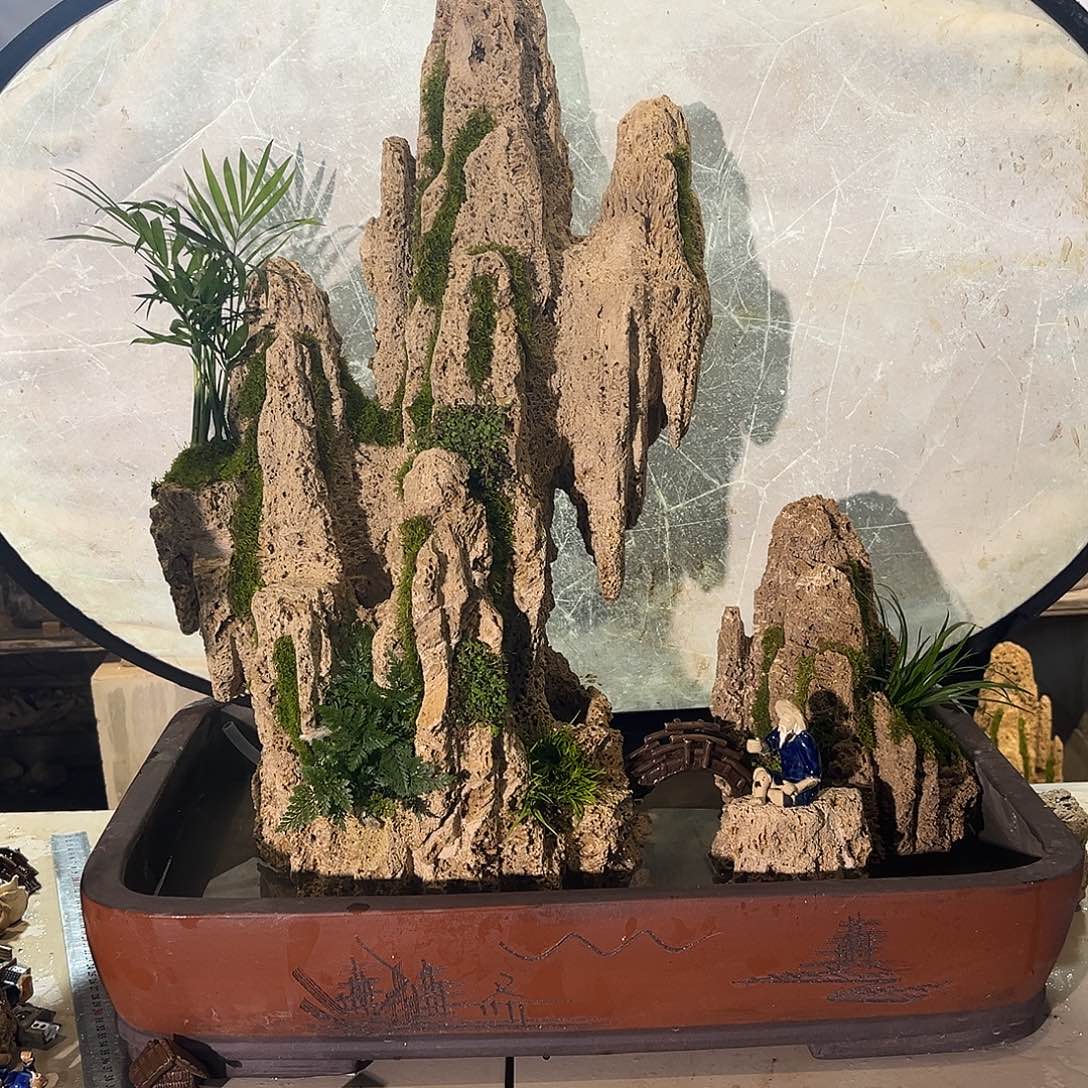 石头宁*吸水石假山盆景