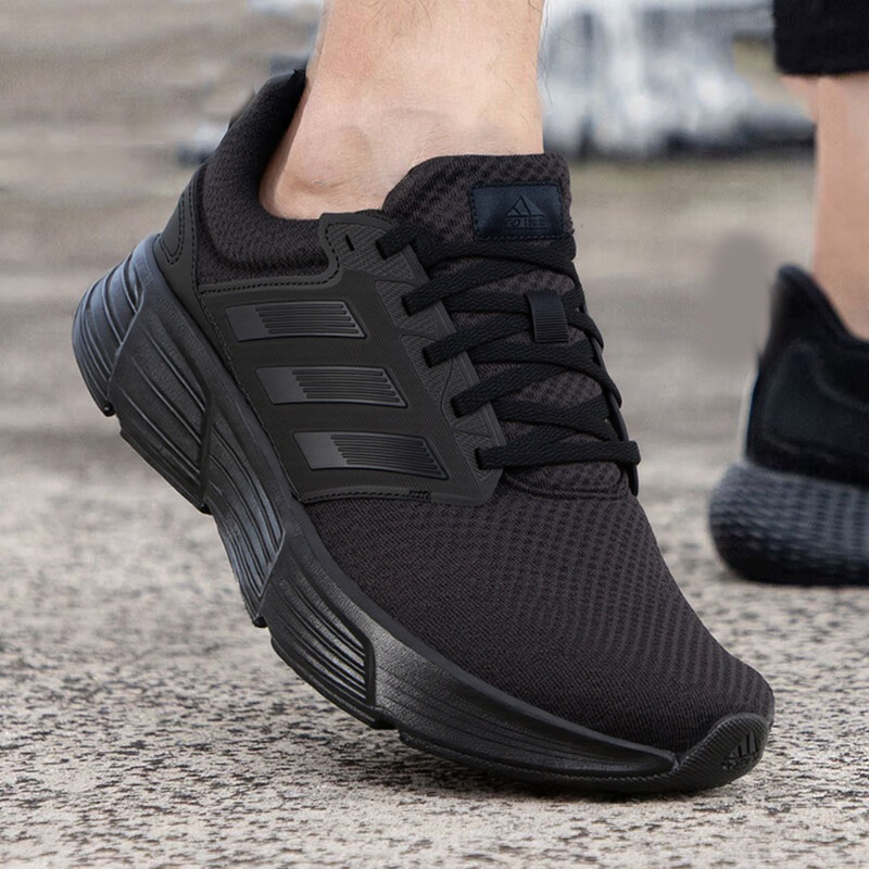 Adidas阿迪达斯男鞋秋季GALAXY6黑武士网面运动休闲跑步鞋GW4138