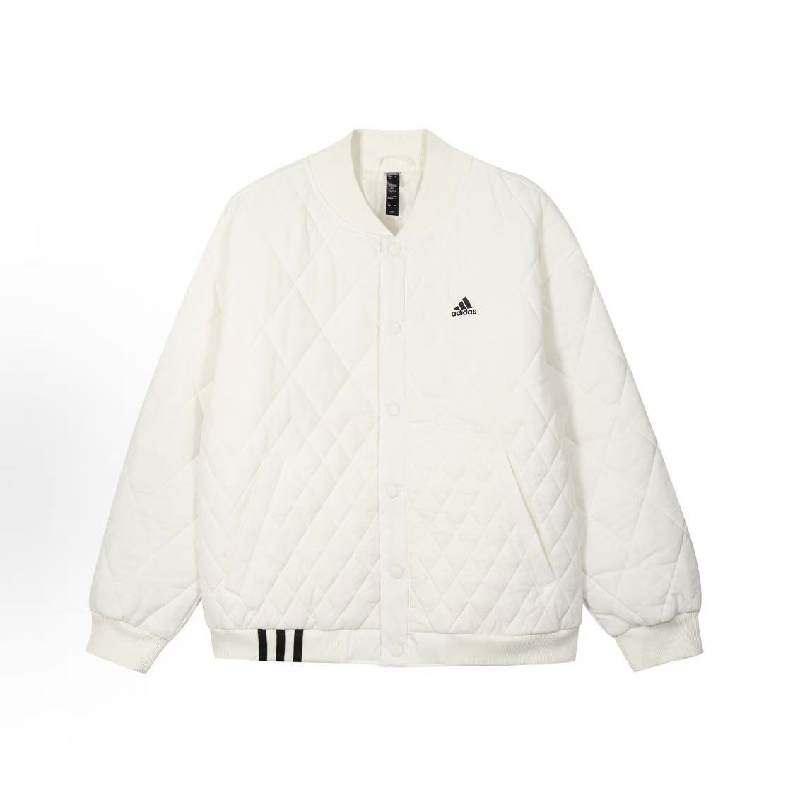 adidas/阿迪达斯adidas 运动休闲长袖绗缝棉服 女款 乳白色IK7630