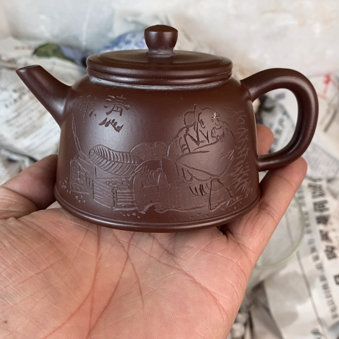 茶壶紫砂宜兴紫砂壶qq180cc