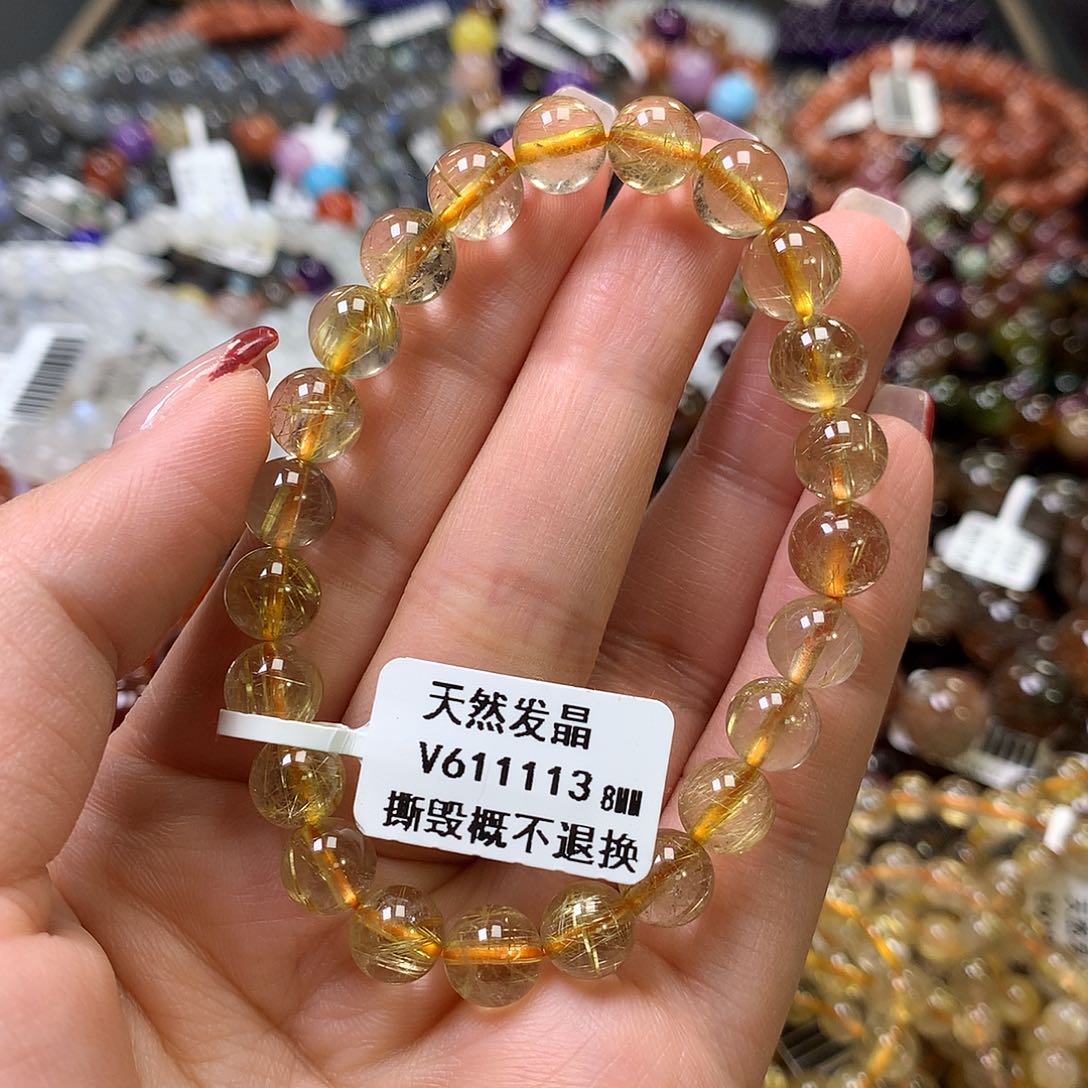 水晶手链未镶嵌，