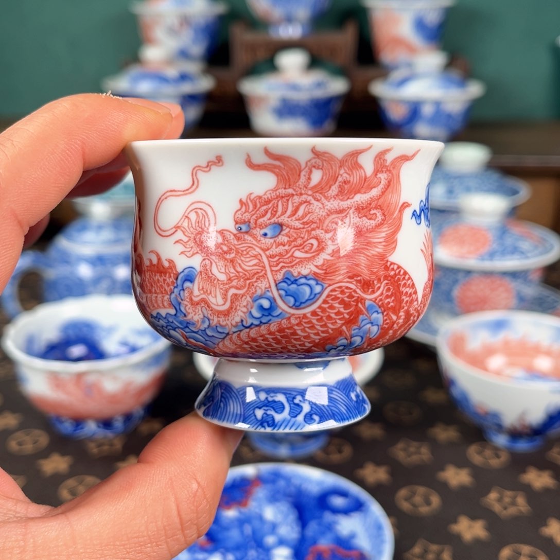 瓷片自成堂景德镇手工手绘