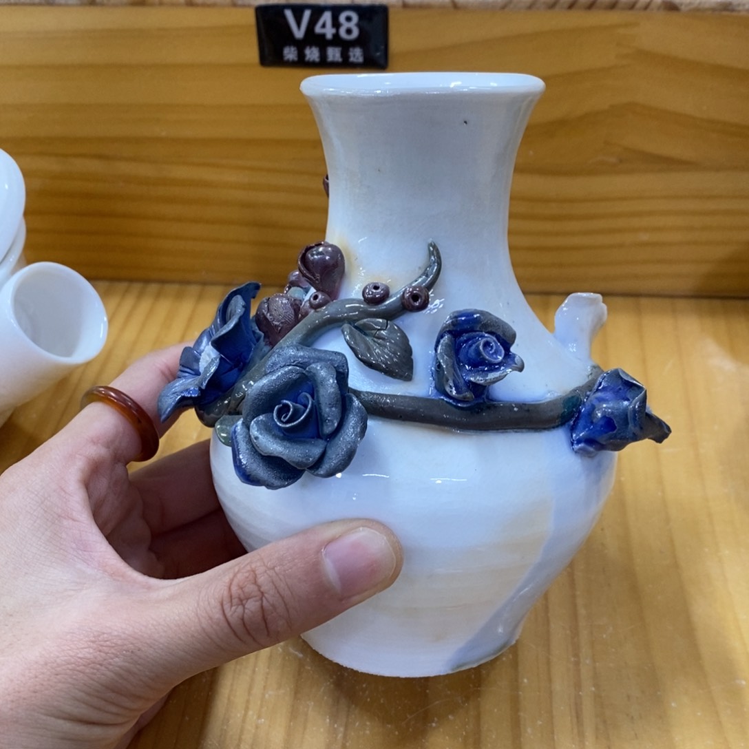 陶园柴烧，精品高货V22瑕疵