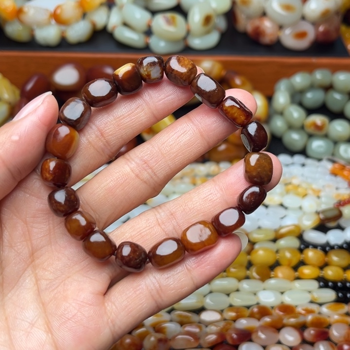 和田玉未镶嵌手链