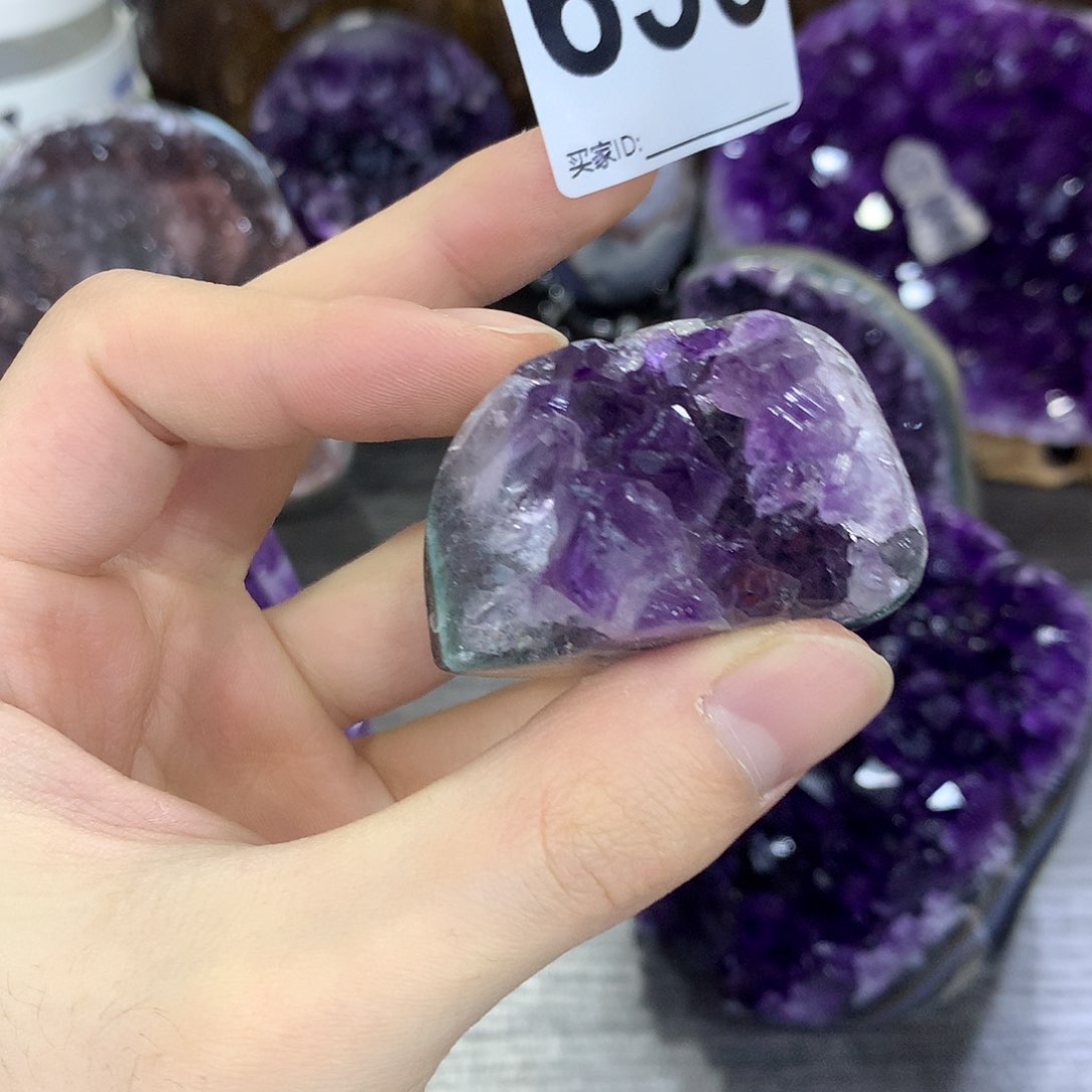 紫晶珠宝半成品未镶嵌656