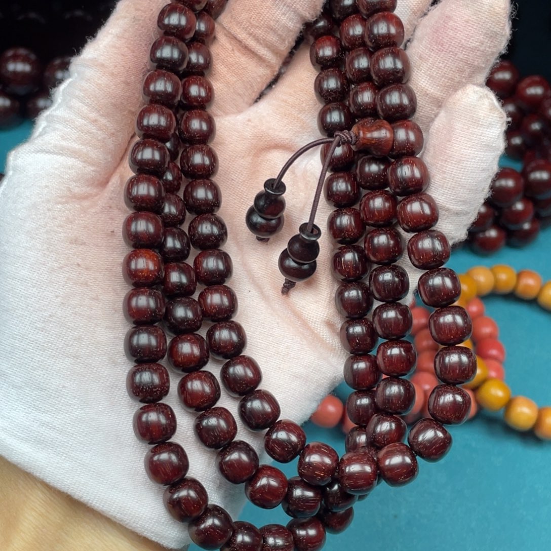 小叶紫檀手串/手链印度小紫檀0.9精工老型原生态