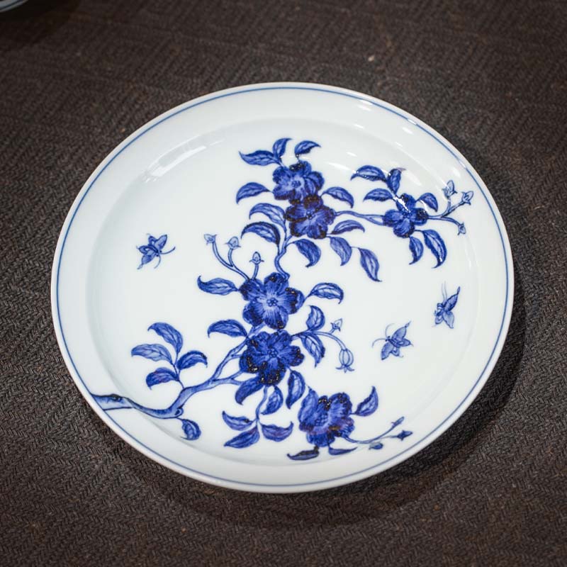 杜鹃花壶承，中式高端茶具茶杯家用缠枝