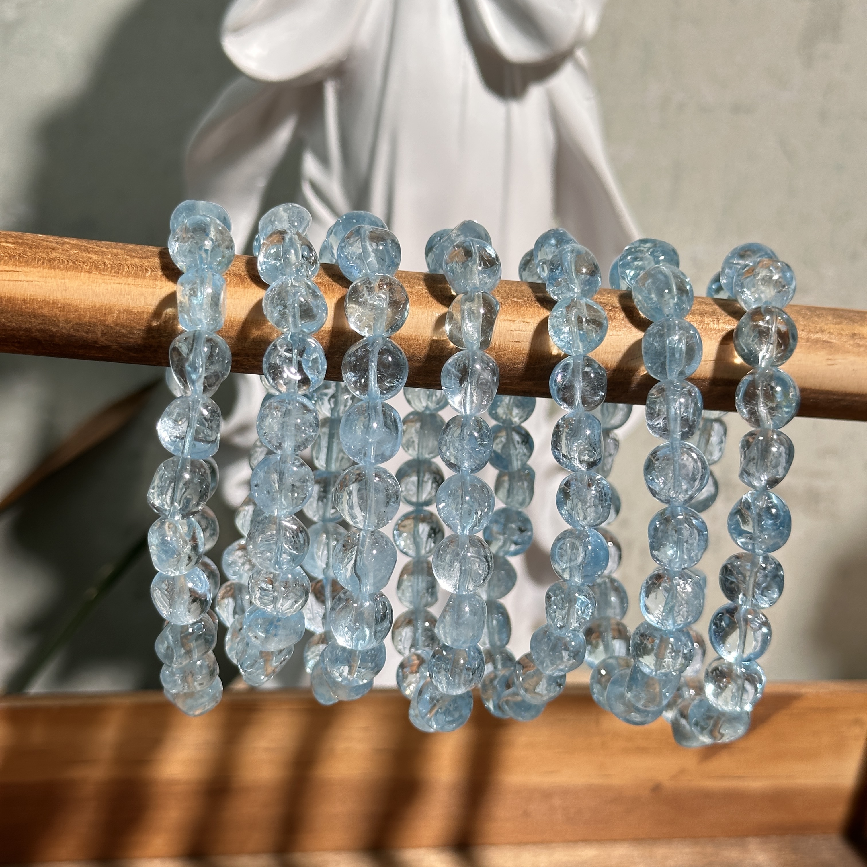 T249 天然托帕石手串 多样性发其一