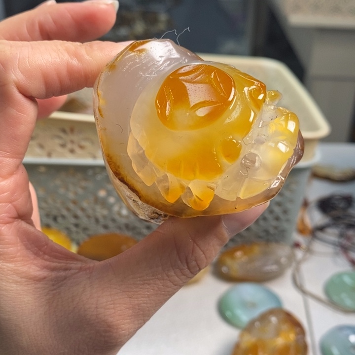 玛瑙/玉髓吊坠(不含链)未镶嵌