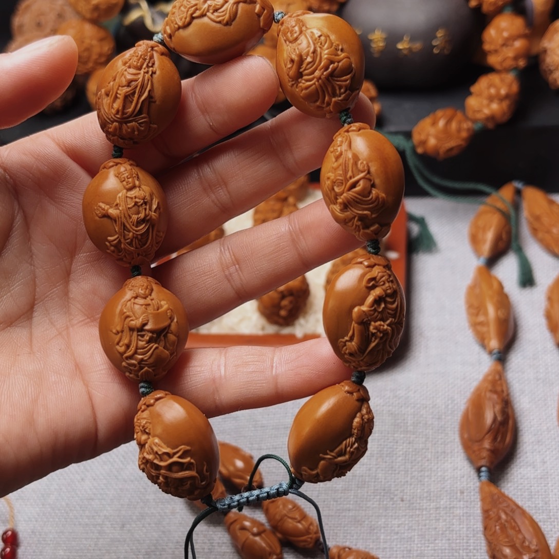 橄榄核手串/手链浮雕观音