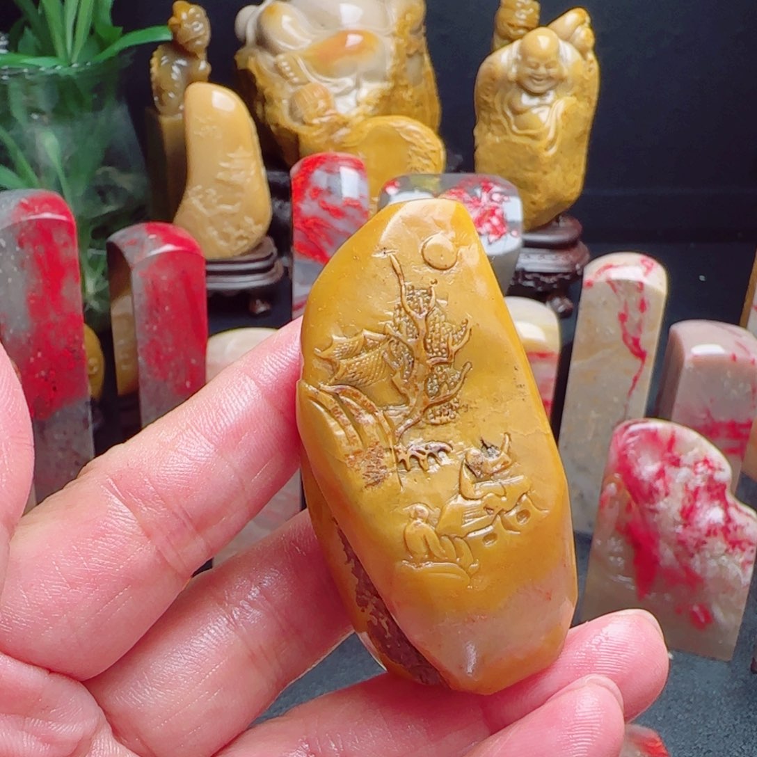 昌化石田黄石印章