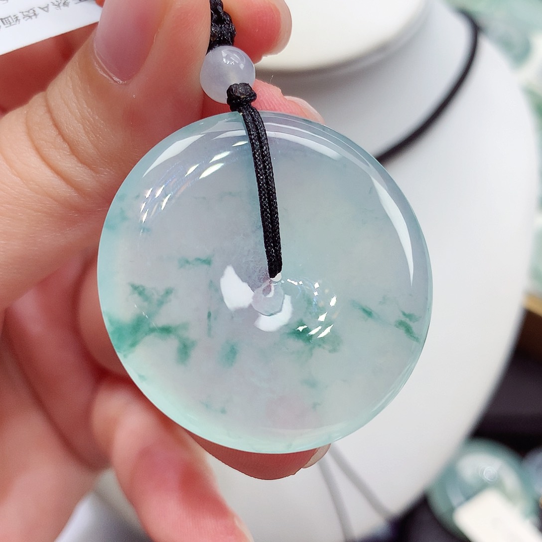 颈饰未镶嵌翡翠翡翠99，34.5/5.7