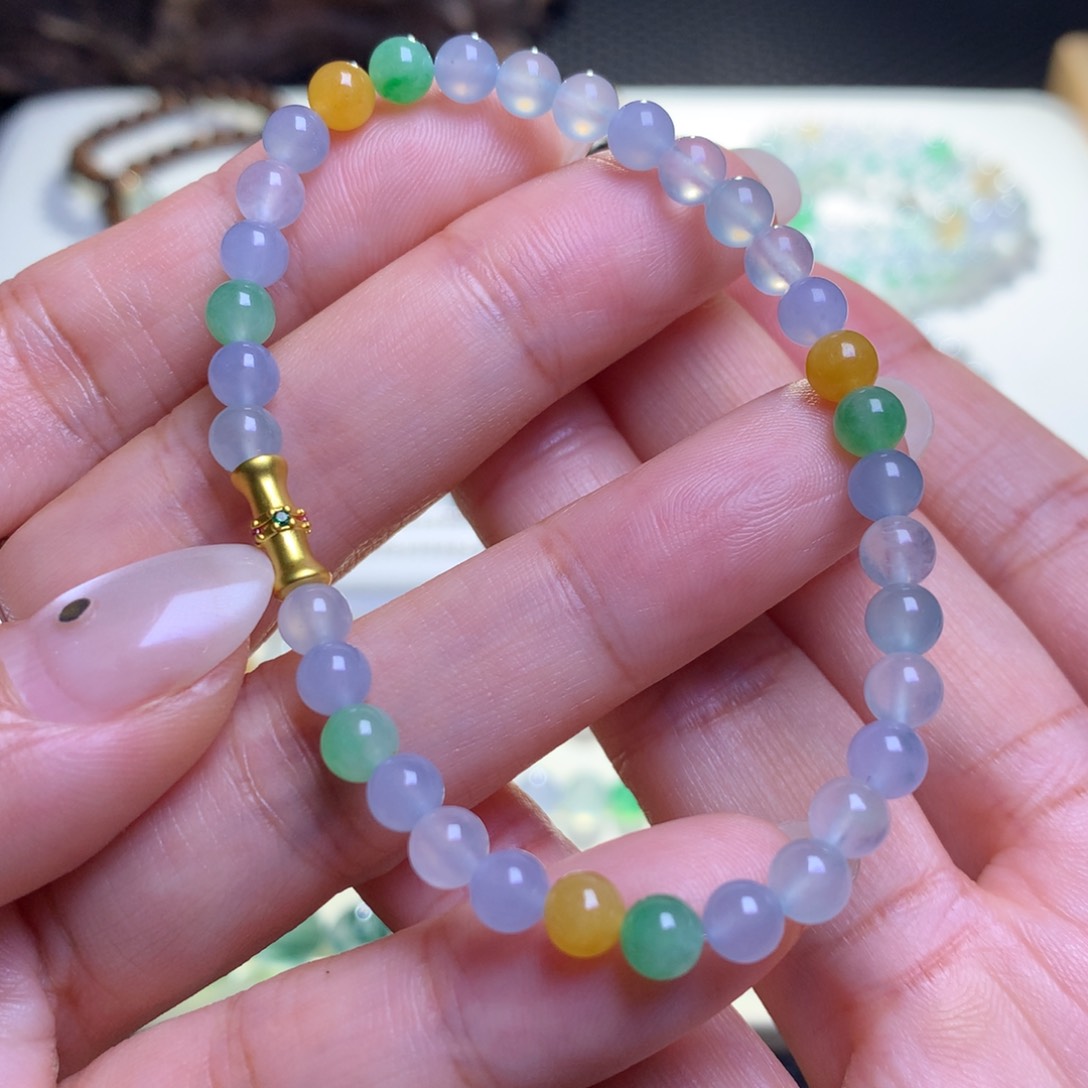 未镶嵌手链翡翠翡翠手串卡5