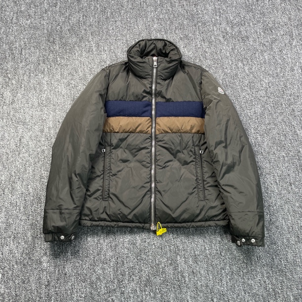 95新 MONCLER 7003/Moncler 拼色logo羽绒服外套/3码/95新
