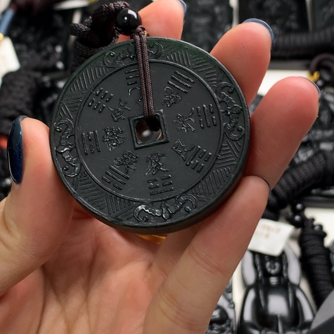 天然a货钢琴黑挂件